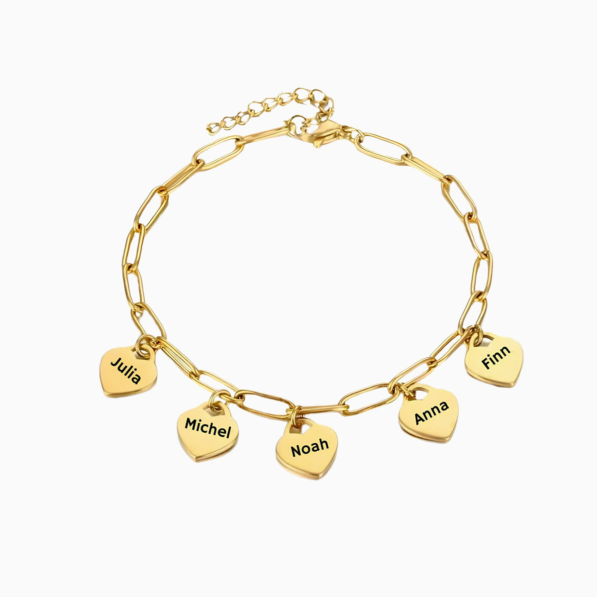 Armband mit Herzanhängern - OTANTO