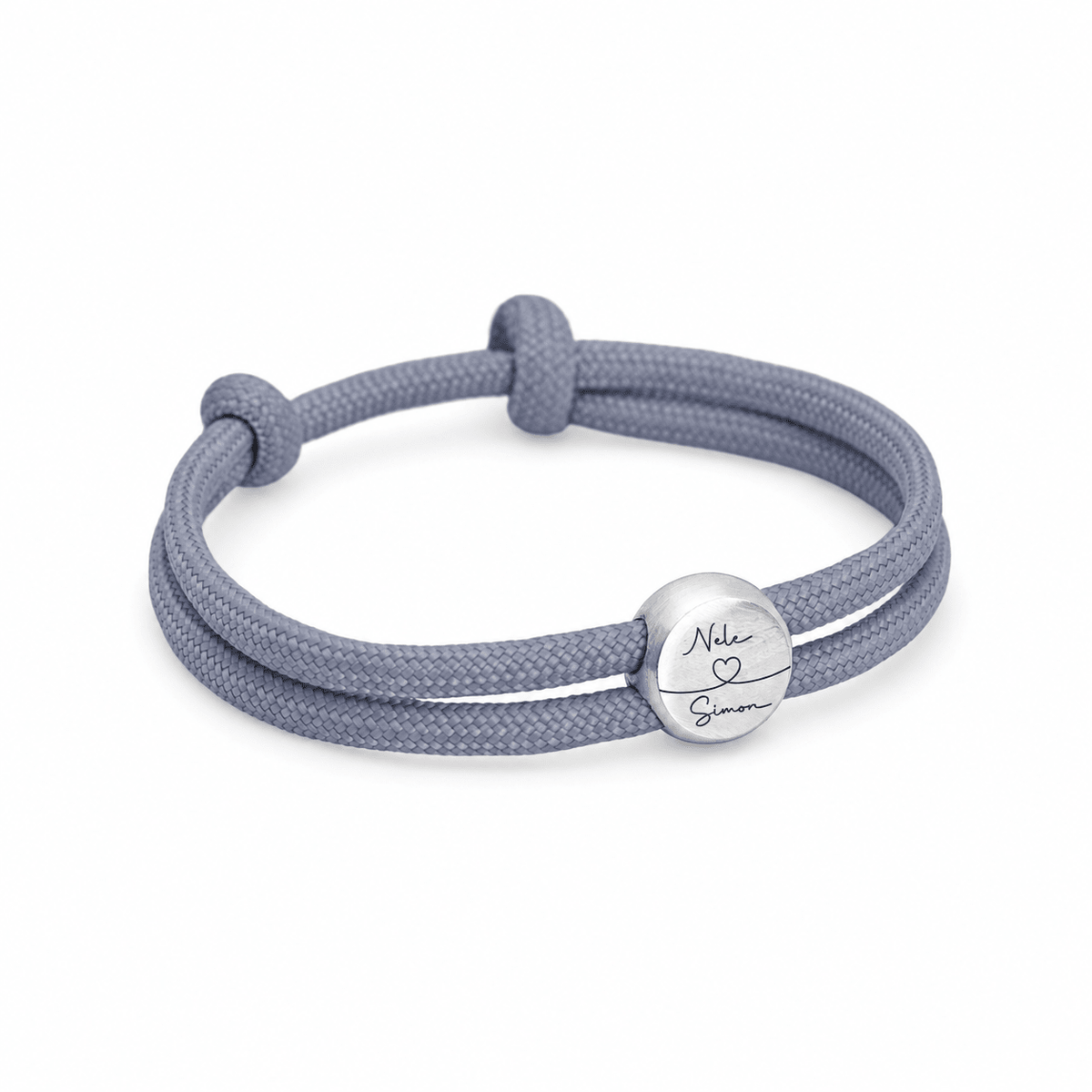 Segeltau Disc Armband mit Namensgravur - OTANTO
