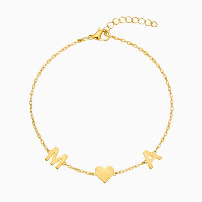 585er Gold Buchstaben Armband - OTANTO