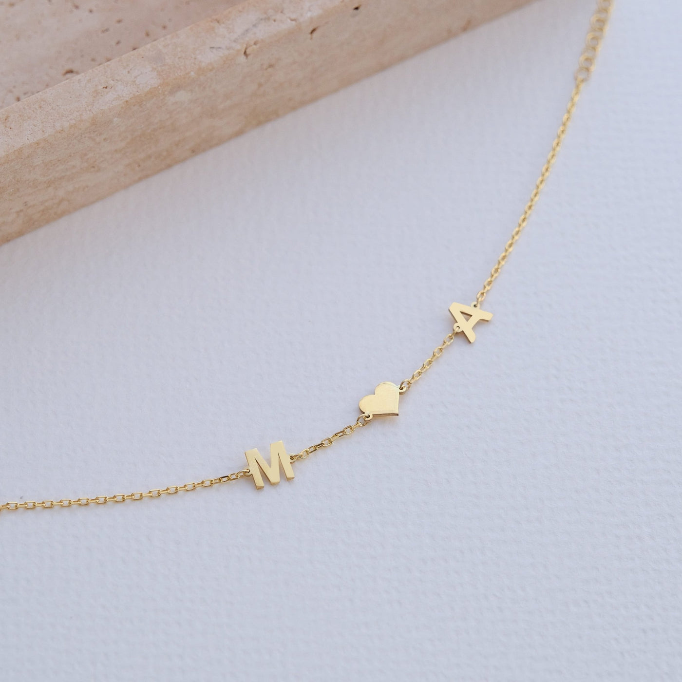 585er Gold Buchstaben Armband - OTANTO