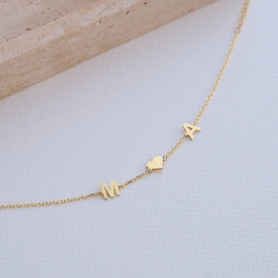 585er Gold Buchstaben Armband - OTANTO