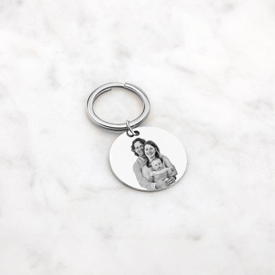 Porte-clés avec gravure photo