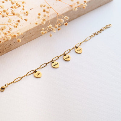 Armband mit Herzanhängern - OTANTO