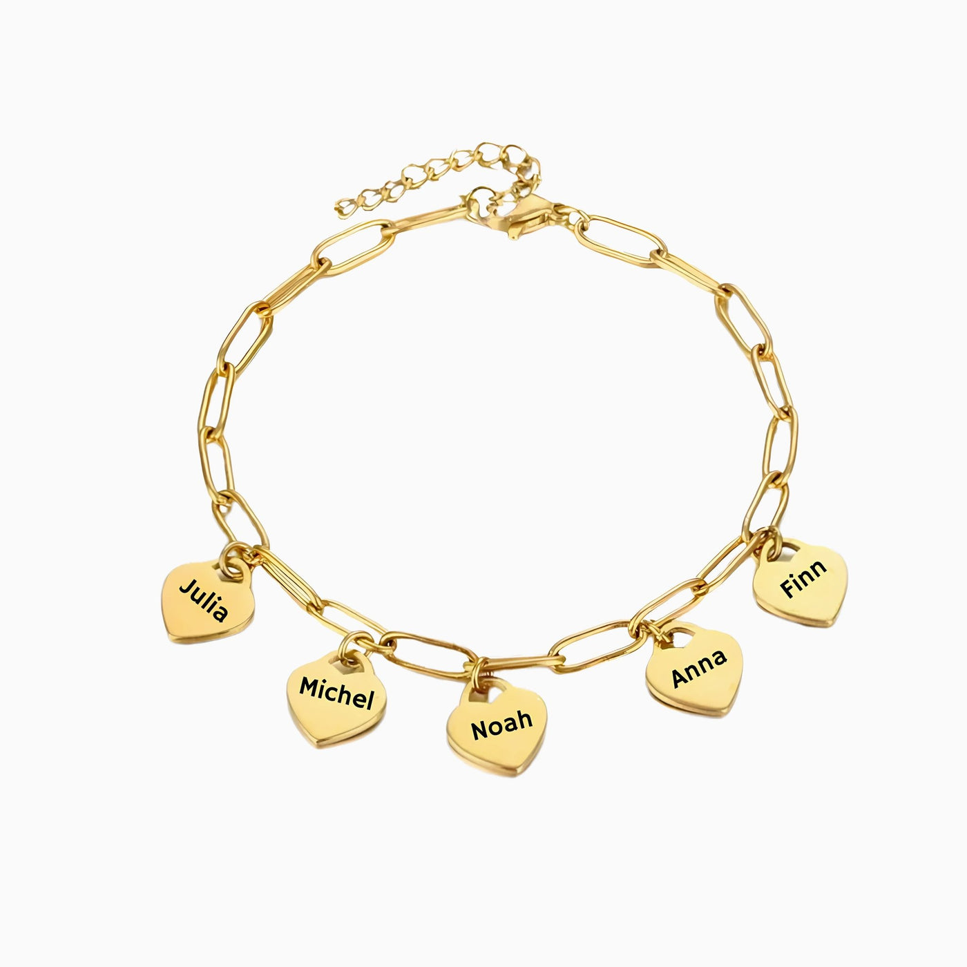 Armband mit Herzanhängern - OTANTO