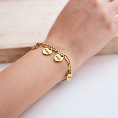 Armband mit Herzanhängern - OTANTO