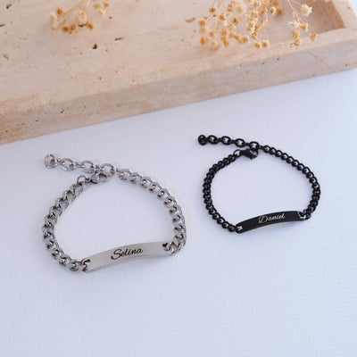 ID Partnerarmband mit Wunschgravur - OTANTO