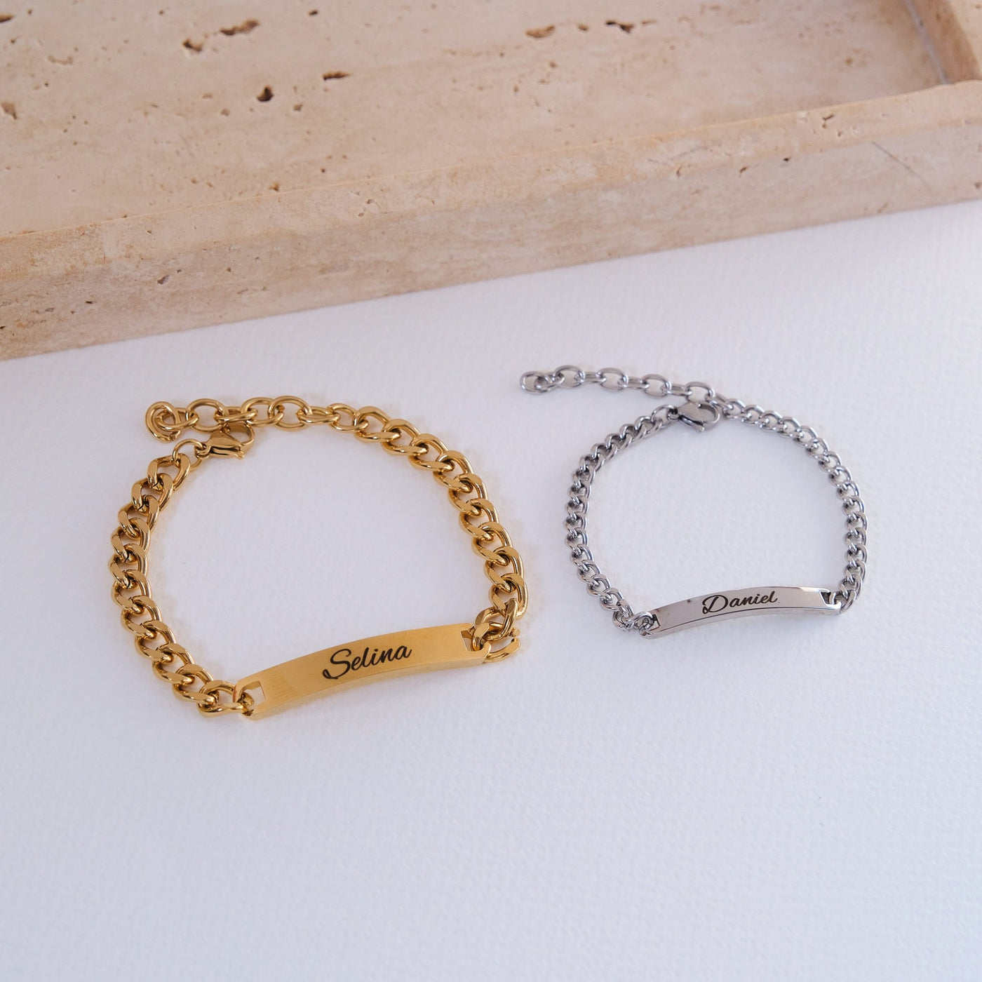 ID Partnerarmband mit Wunschgravur - OTANTO