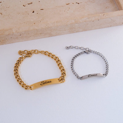 ID Partnerarmband mit Wunschgravur - OTANTO