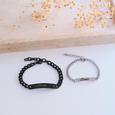 ID Partnerarmband mit Wunschgravur - OTANTO