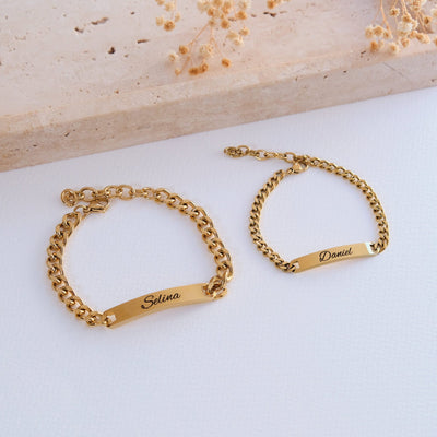 ID Partnerarmband mit Wunschgravur - OTANTO