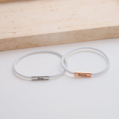 Magnetische Partnerarmbänder mit Gravur - OTANTO