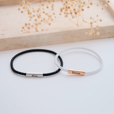 Magnetische Partnerarmbänder mit Gravur - OTANTO