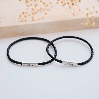 Magnetische Partnerarmbänder mit Gravur - OTANTO