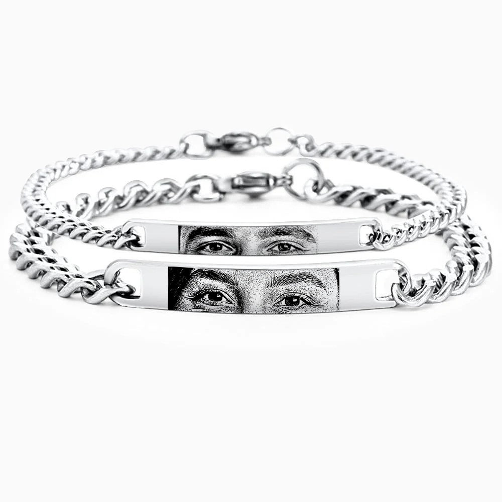 Partnerarmband mit Fotogravur - OTANTO