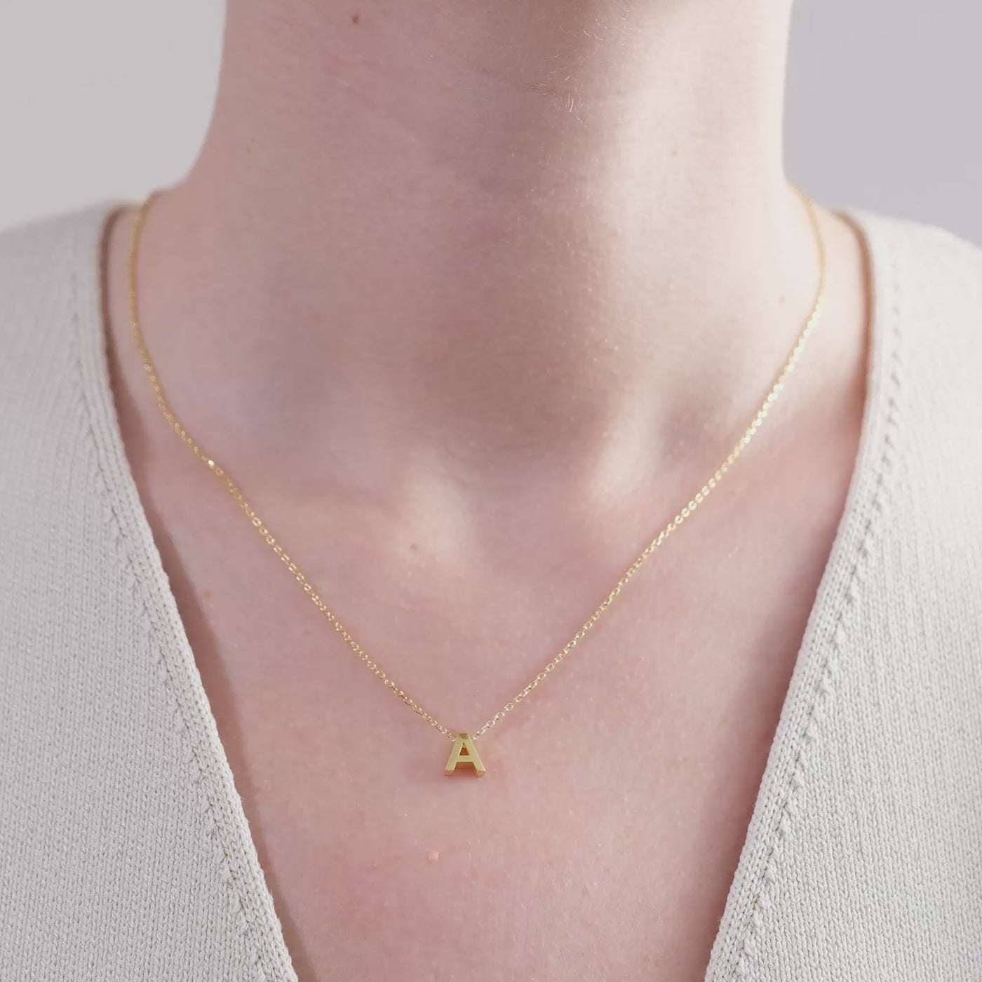 3D Initial Halskette