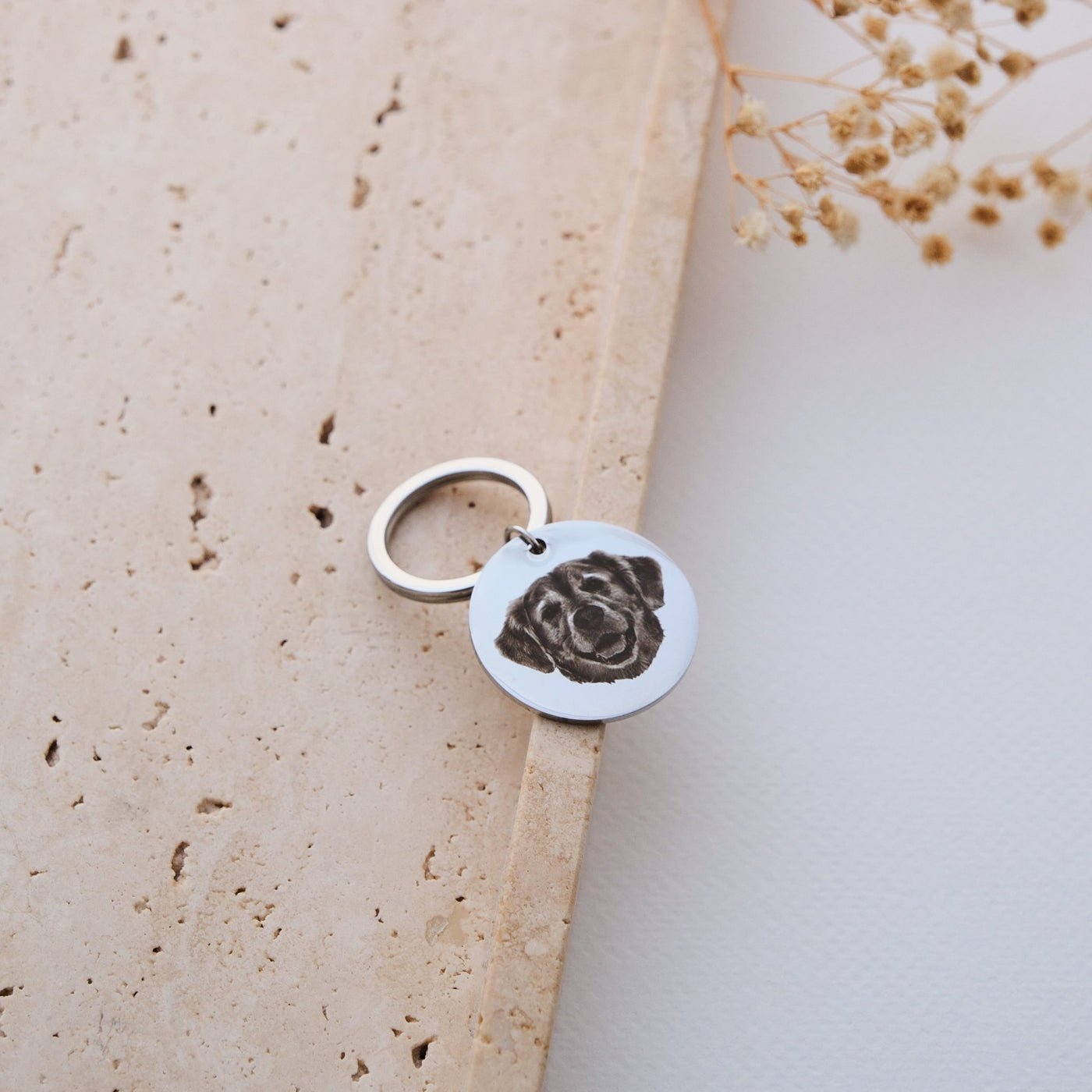 Schlüsselanhänger mit Haustier Fotogravur - OTANTO