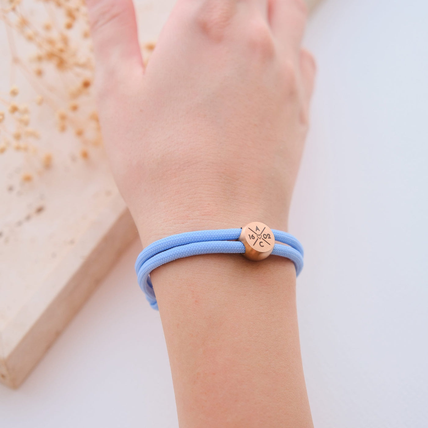 Segeltau Disc Armband mit Gravur - OTANTO