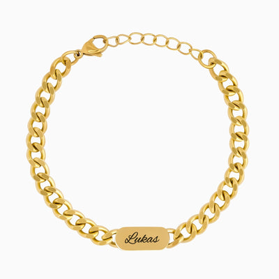 Cuban Partnerarmband mit Gravur - OTANTO