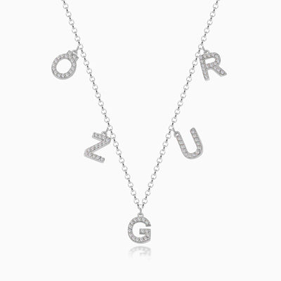 Zirkonia Buchstaben Namenskette - Otanto